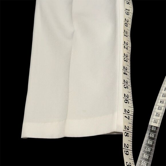 Vintage White Dress Pants Trousers Tummy Toner MADE IN USA SIZE 8 office preppy - Picture 8 of 10